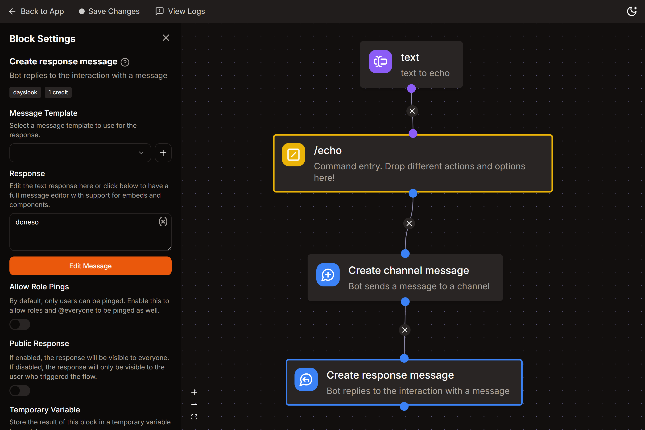 Echo Command Flow
