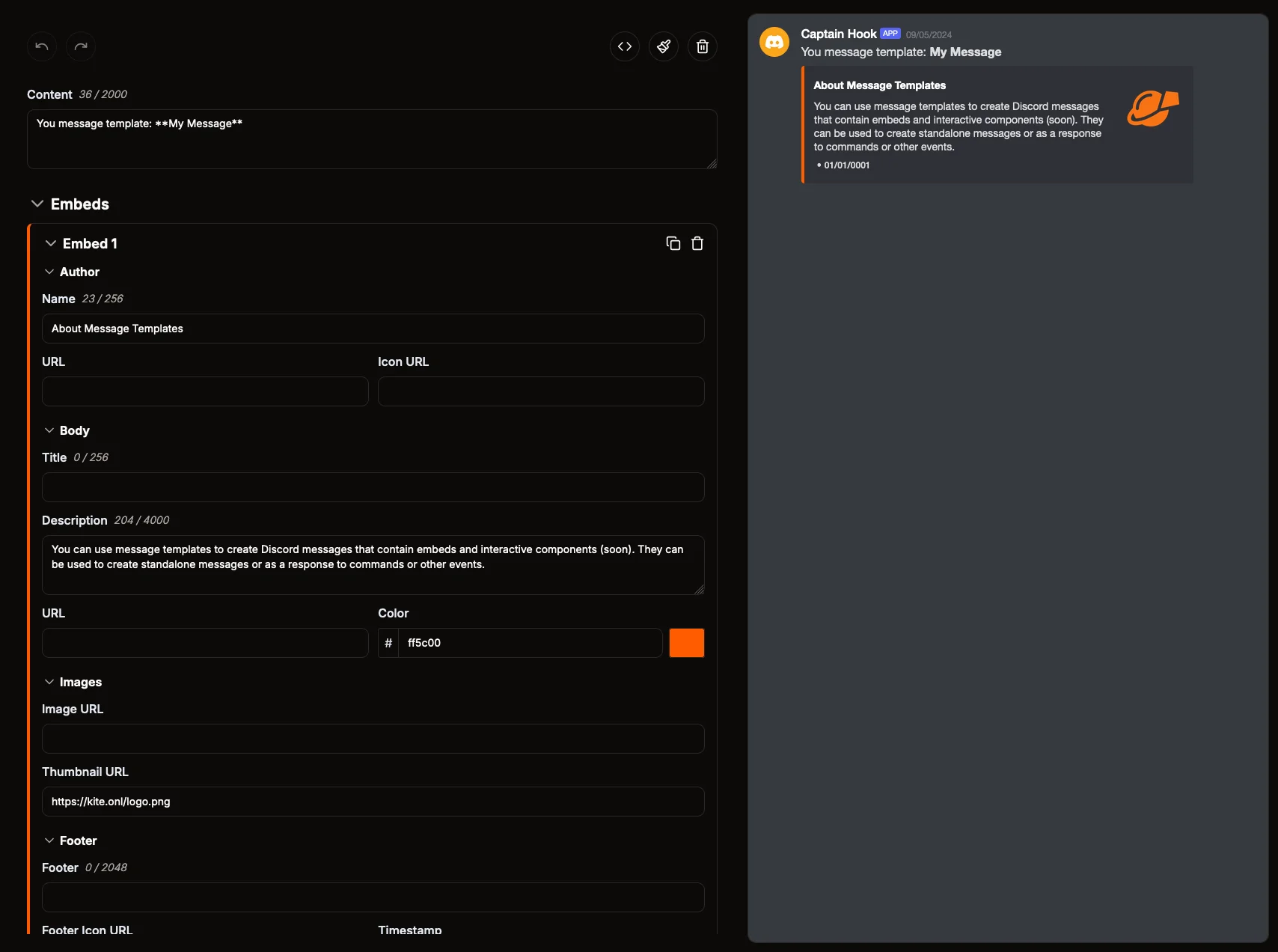 Example Message